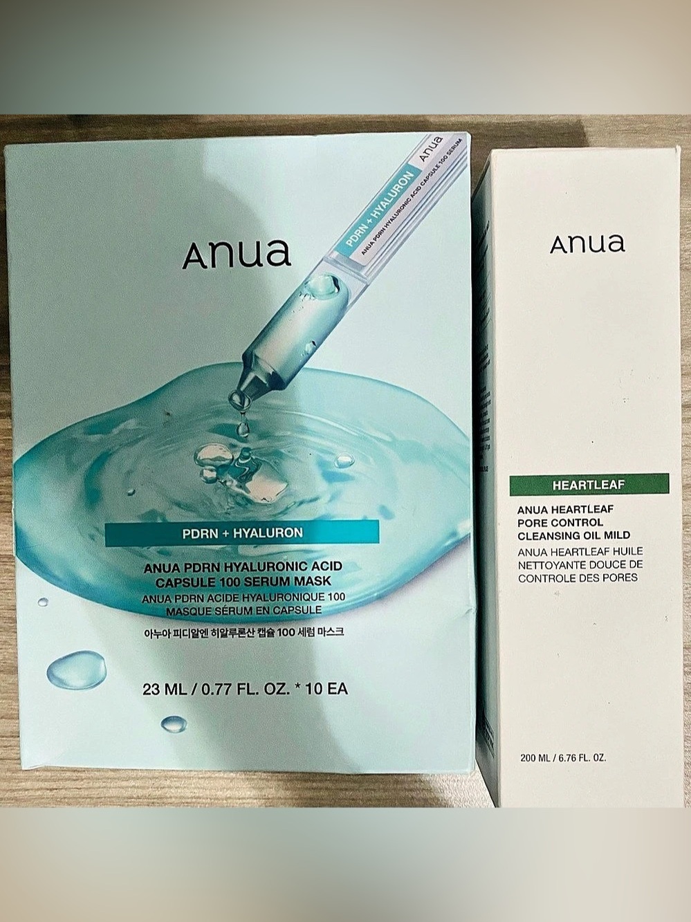Anua Heartleaf Pore Control Cleansing Oil Mild & 10-PDRN Hyaluronic Acid Capsule